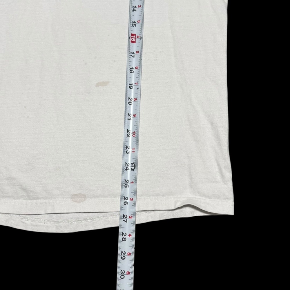 Vintage 90s Hanes Kickapoo Tavern Colorado White Shirt Men's Large FLAWS - Picture 8 of 8